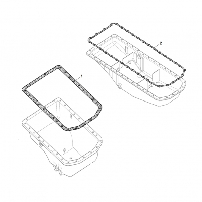 1 102&minus;1517 1 Gasket, Oil Pan (MDDCA, MDDCB, MDDCC, MDDCF