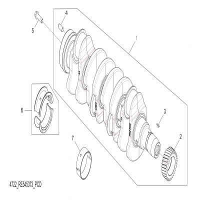 Group 47: Crankshaft, continued  第47組：曲軸，“GM93289,”“GM93285,”“GM91650,”“GM85414,”“GM85412,”“GM85410,”“GM51613,”&ldqu