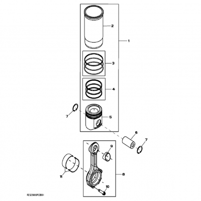 Group 48: Piston and Connecting Rod, continued  第48組：活塞和連桿，&ldquo;GM93289,&rdquo;&ldquo;GM93285,&rdquo;&ldquo;GM91650,&rdquo;&ldquo;GM85414,&rdquo;&ldquo;GM85412,&a