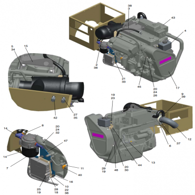 Engine, continued  發動機，“GM91650,”“40MDDCA,”“55MDDCB ,”“65MDDCC,”“80MDDCD,”“99MDDCE,”“GM93289,”“GM88610,”