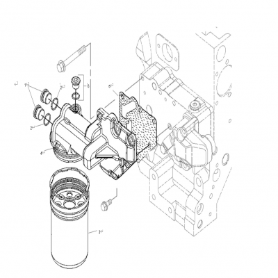 Oil Filter 4 Cylinder (MDDCA, MDDCB, MDDCC, MDDCF, MDDCG, MDDCK, MDDCL, MDDCM and MDDCN) 4缸機油濾清器  40MDDCA-  55MDDCB-  65MDDCC-  80MDDCD-  99MDDCE-  40MDDCF-  50MDDCG-  65MDDCH-  80MDDCJ-  35MDDCK-  40